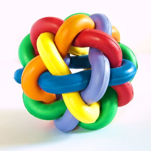 Juguete Mordedor de Anillos Entrelazados